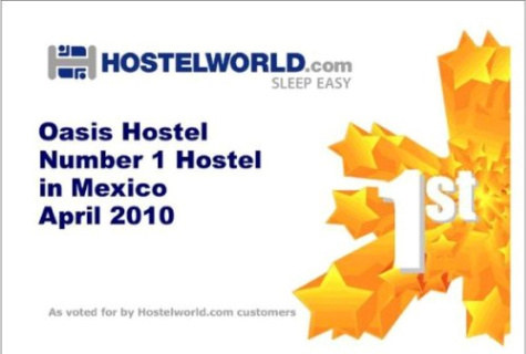 Oasis Hostel,el numero uno en Mexico!!